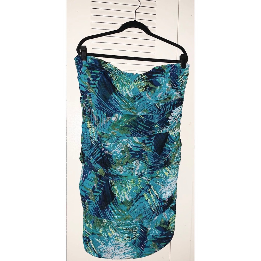 Strapless Tropical Dress
